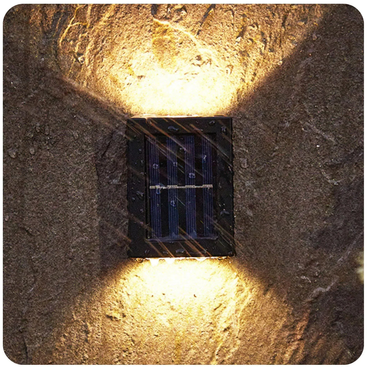 Lâmpada Solar Arandela Impermeável para Decoração de Exteriores