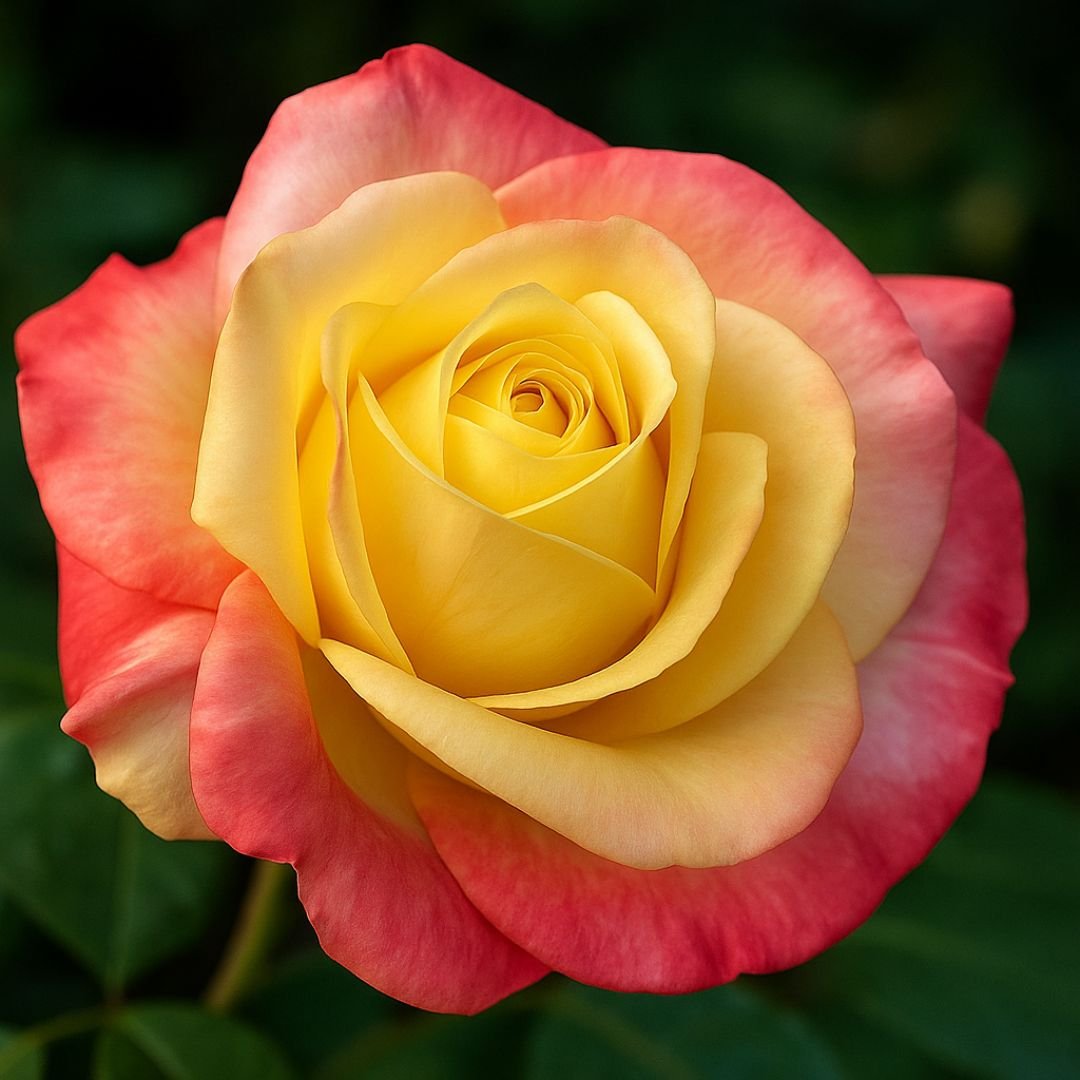 Muda de Roseira Amarela Mesclada – Flores com Cores Vibrantes e Exclusivas