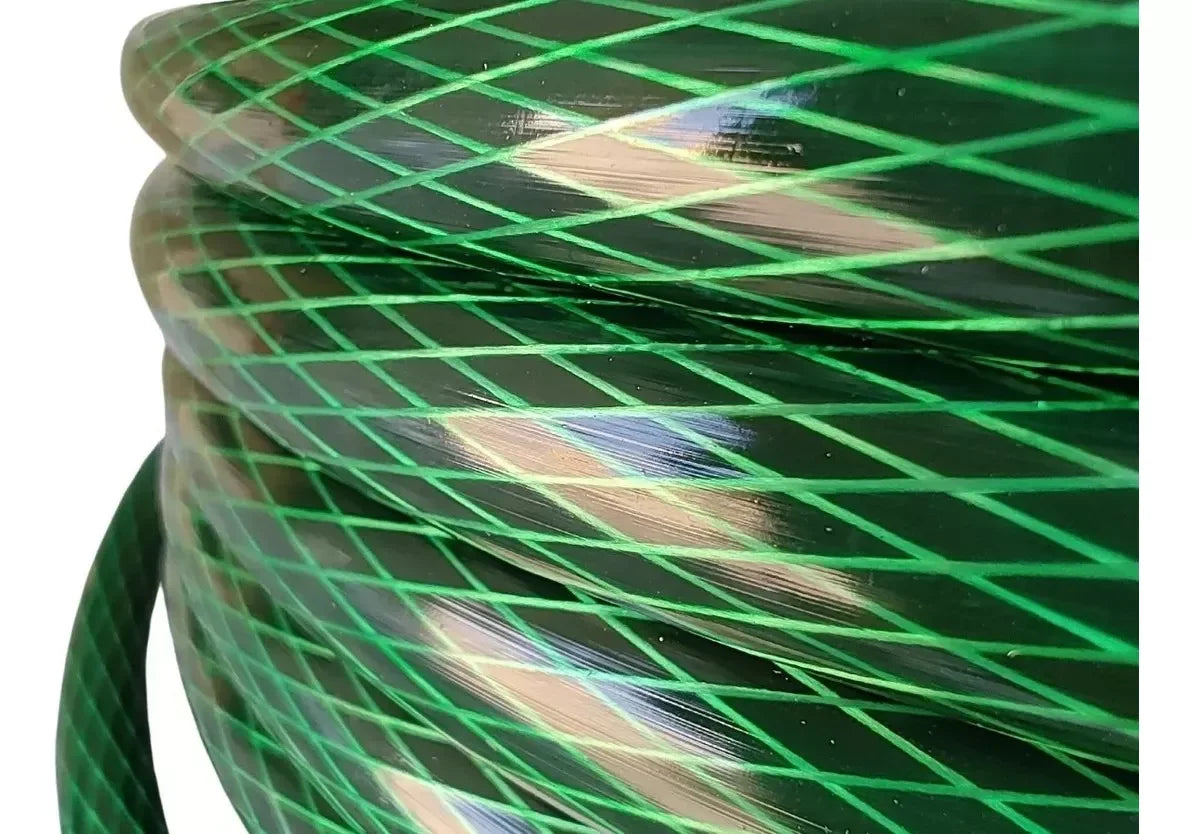 Mangueira Trançada de PVC Reforçada com Esguicho – Durável e Flexível para Jardim