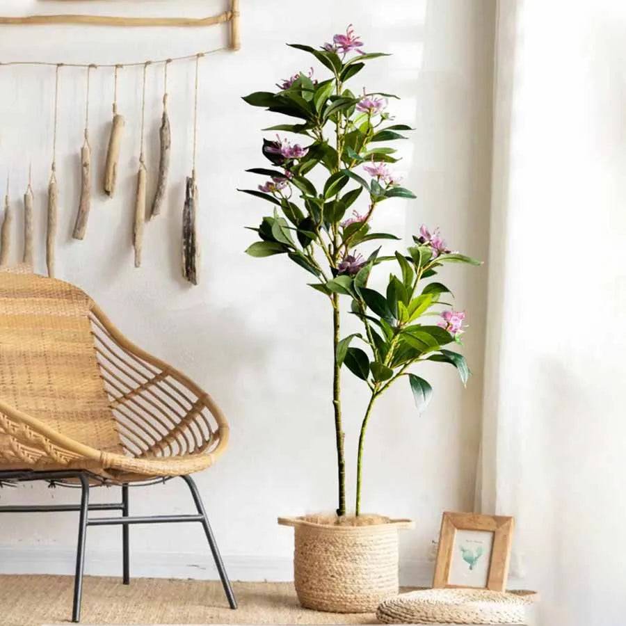 Árvore Artificial Ficus Tropical 80cm a 120cm para Decoração de Jardim