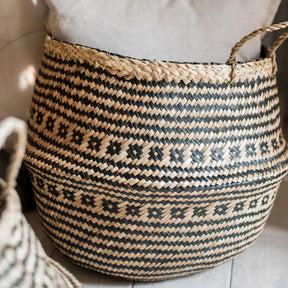 Cesta Artesanal de Vime para Plantas, Estilo Boho, 100% Natural e Ecológica