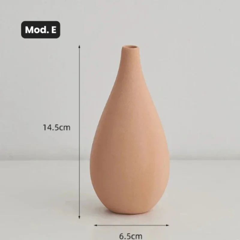 Vaso de Cerâmica para Arranjos Florais - Design Moderno e Elegante
