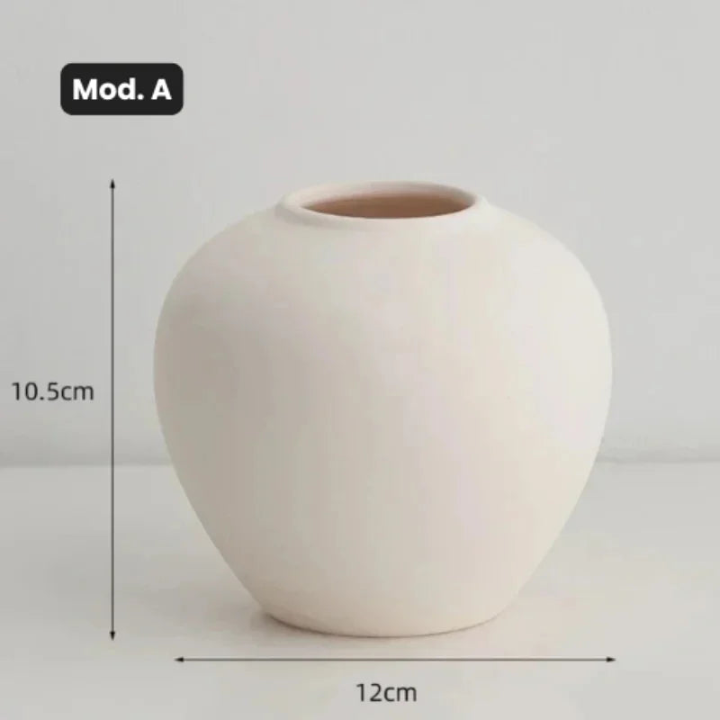 Vaso de Cerâmica para Arranjos Florais - Design Moderno e Elegante